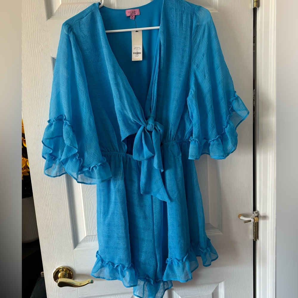 Light Blue Francesca’s Romper, Retailed at $56-AT LOWEST RECOMMENDED LISTING